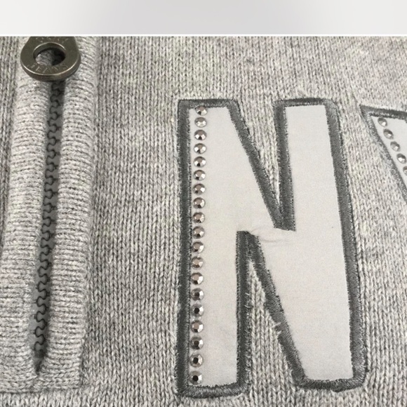 DKNY Woman’s Zip Up Sweater in Gray - Picture 3 of 5